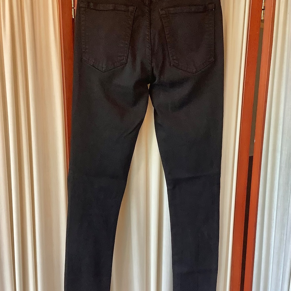 Reformation Womens Skinny Jeans Black Denim Stretch Mid Rise Size 25 - Picture 5 of 6